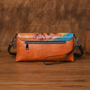 retro embossing clutch handbag