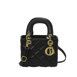 Stylish diamond embroidery polyester shoulder bag featuring intricate threadwork and a chic lightweight design