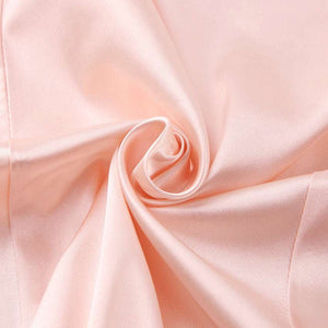 Satin V-Neck Temperament Slim Dress