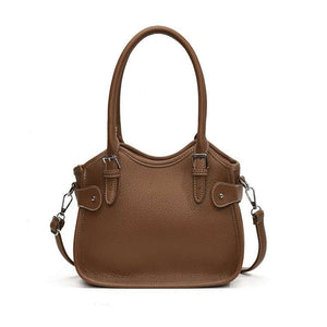All-match PU leather handbag with adjustable strap and structured shape for travel and casual wear