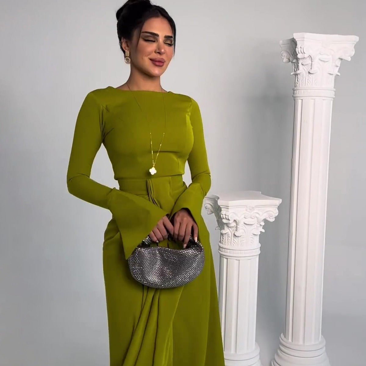 Satin Banquet Long Dress