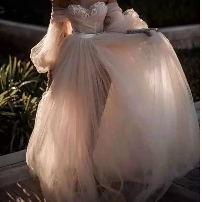 Celestine Off-Shoulder Gown