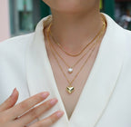 Aureline Moissanite Silver Pendant