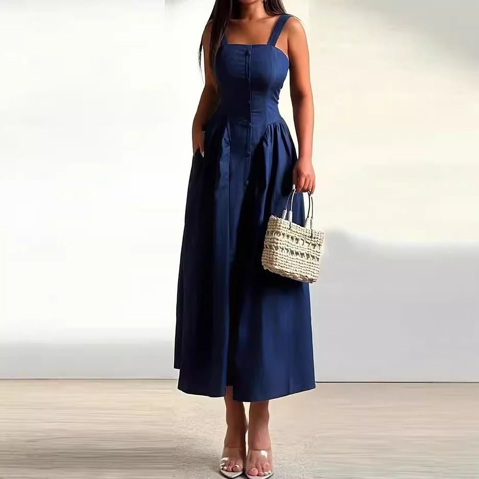 Celestine Satin Midi Dress