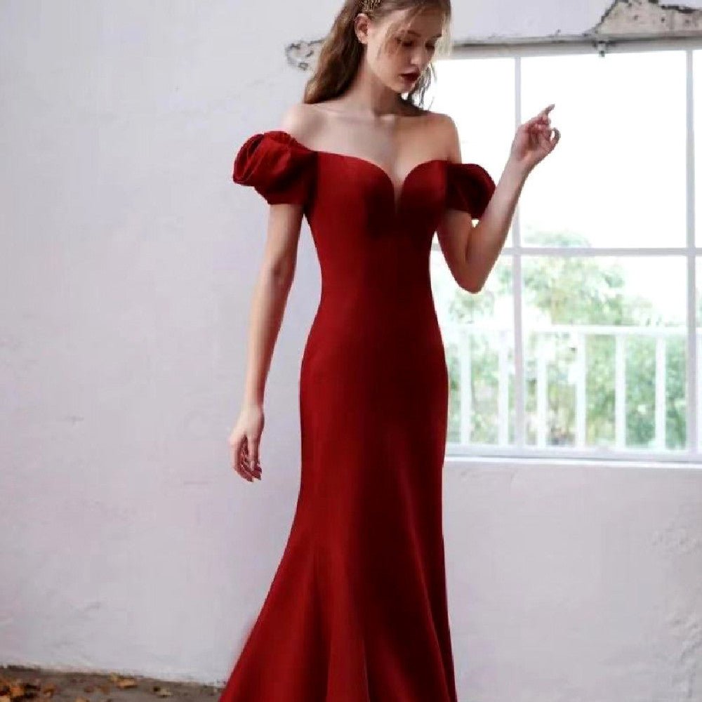 Women's Fashionable Banquet Satin Dress