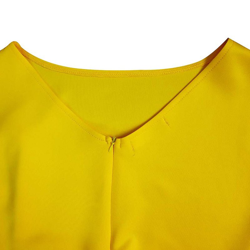 Women's Ruffle Sleeveless Bodycon Midi Dress