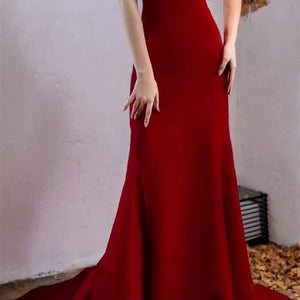 Women's Fashionable Banquet Satin Dress