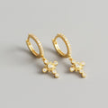 Nivianne Platinum Earrings