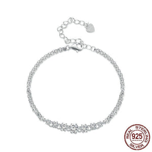 S925 S.S. Double-Layer Bracelet Ornament | Elegant Accessories