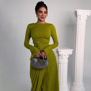 Satin Banquet Long Dress