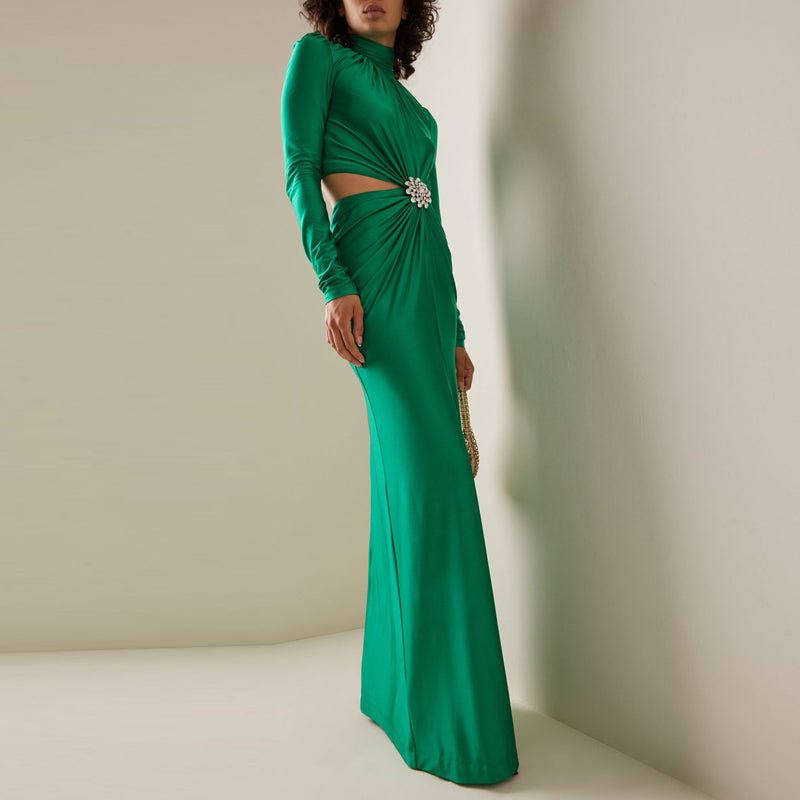 Émeraude Midriff Gown