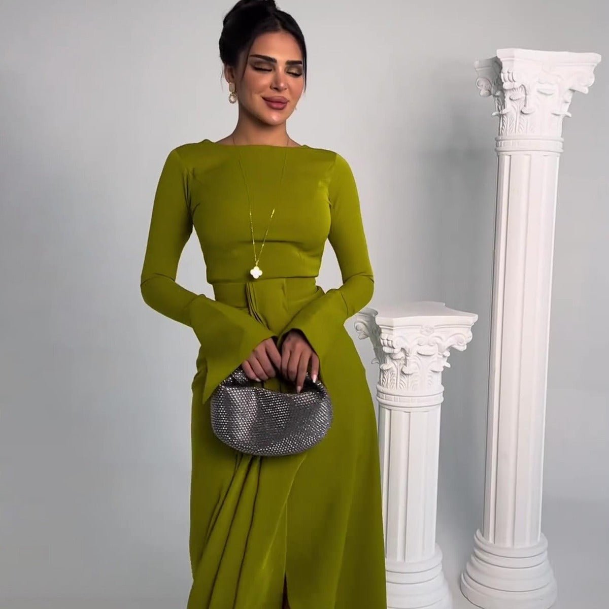 Satin Banquet Long Dress