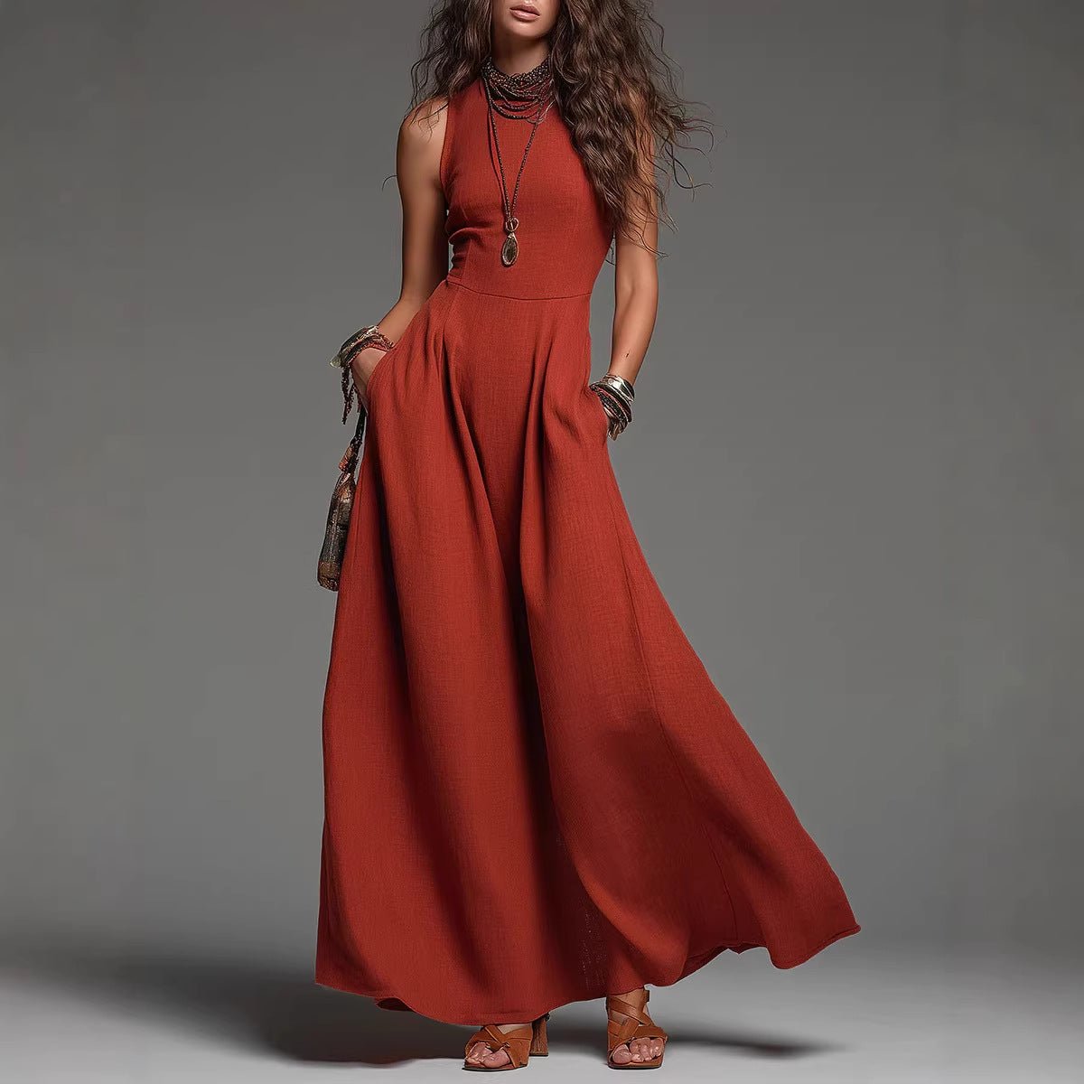 Sienna Flow Pocket Maxi Dress