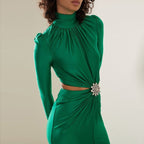 Émeraude Midriff Gown