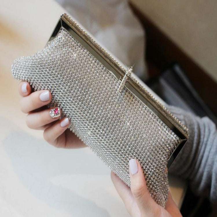 Rhinestone bridal clutch bag