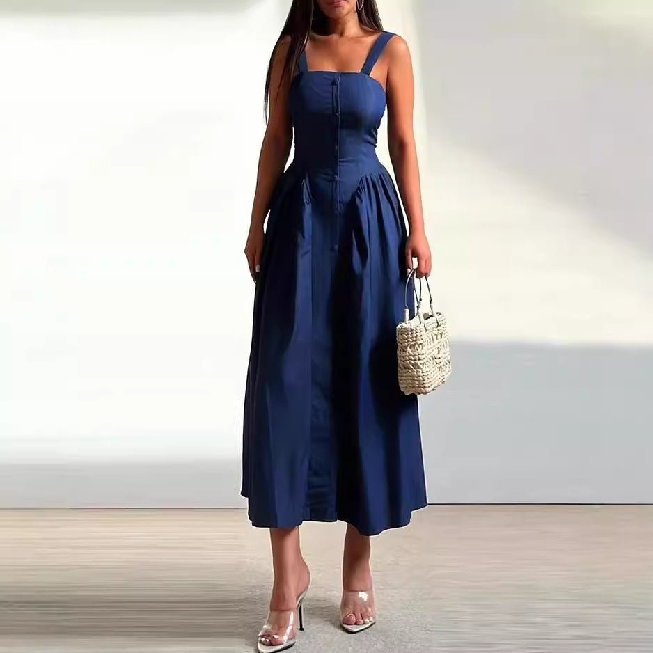 Celestine Satin Midi Dress