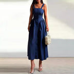 Celestine Satin Midi Dress
