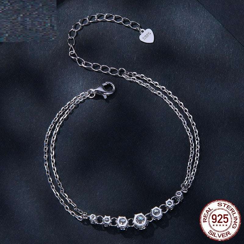 S925 S.S. Double-Layer Bracelet Ornament | Elegant Accessories