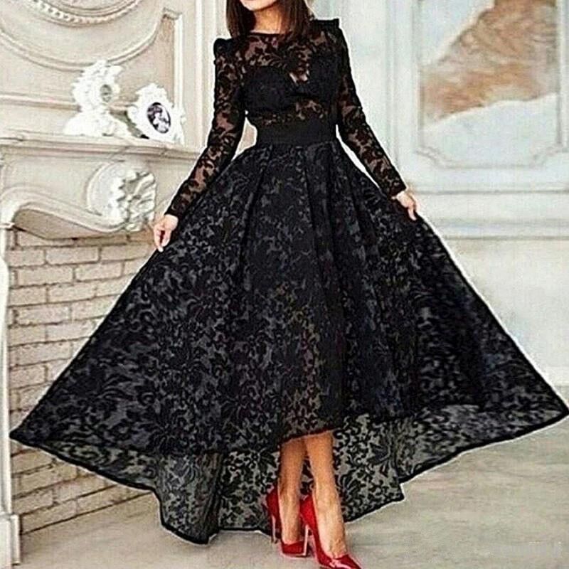 Noir Lace Gown