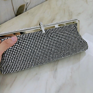 Rhinestone bridal clutch bag
