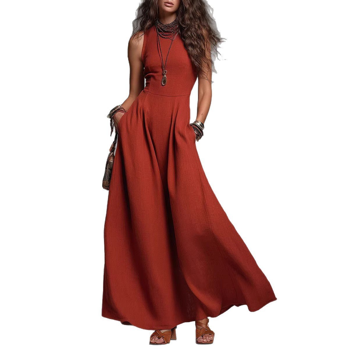 Sienna Flow Pocket Maxi Dress