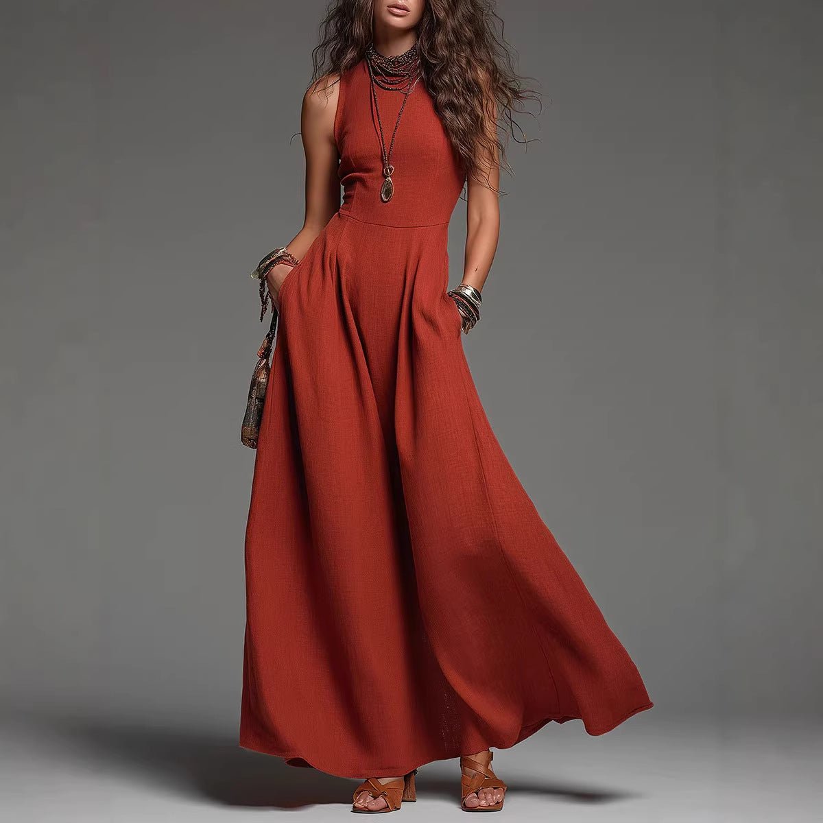 Sienna Flow Pocket Maxi Dress