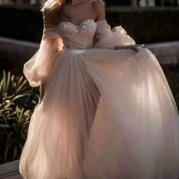 Celestine Off-Shoulder Gown