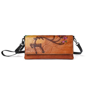 retro embossing clutch handbag