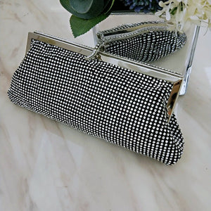 Rhinestone bridal clutch bag