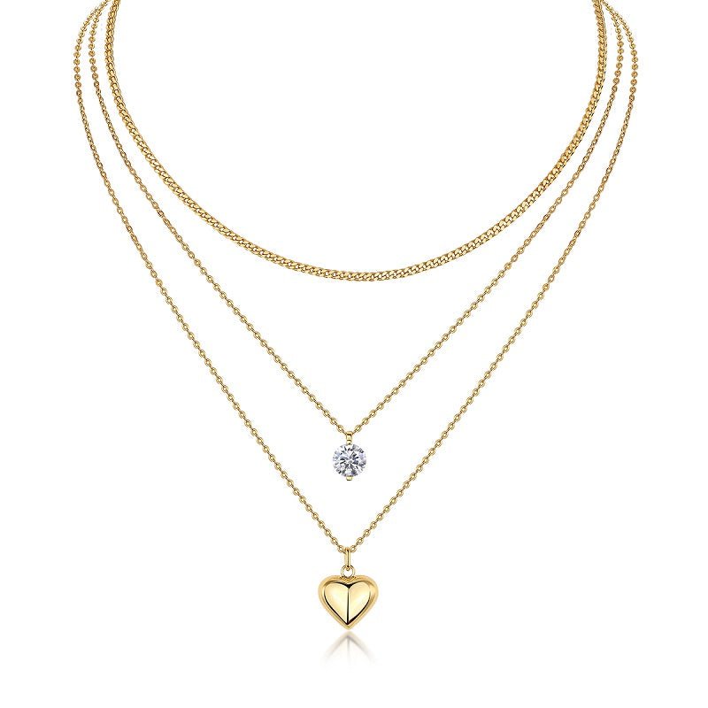 Aureline Moissanite Silver Pendant