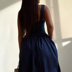 Celestine Satin Midi Dress