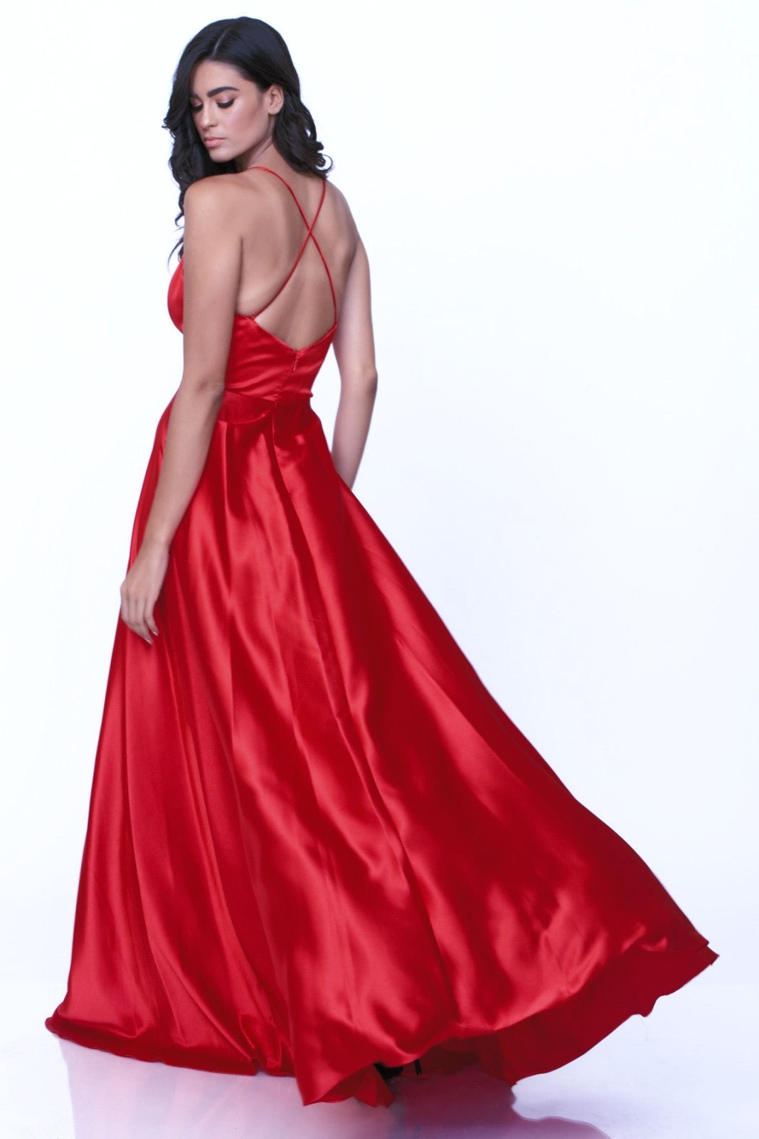 Arista  Satin Evening Dress φορέματα βραδινά-2